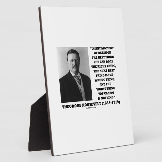 Theodore Roosevelt Moment der Entscheidung am best Fotoplatte (Seite)