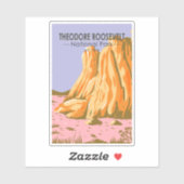 Theodore Roosevelt National Park North Dakota Aufkleber (Blatt)