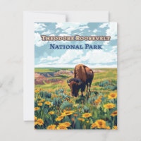 Theodore Roosevelt National Park North Dakota Card