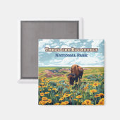 Theodore Roosevelt National Park North Dakota Magnet (Vorderseite/Rückseite)