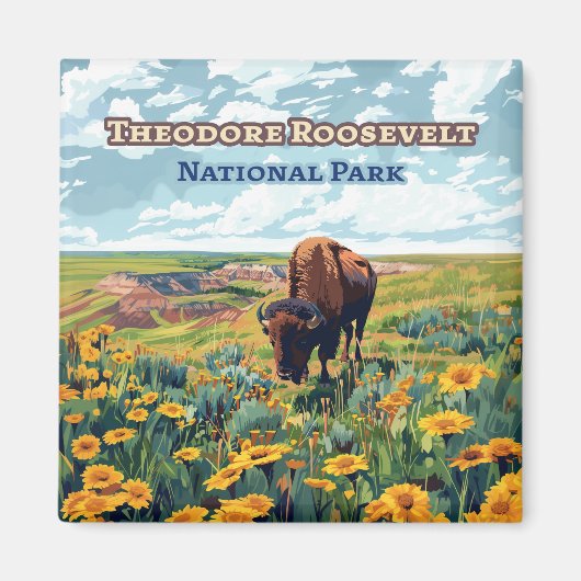 Theodore Roosevelt National Park North Dakota Magnet (Vorne)