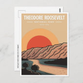 Theodore Roosevelt National Park North Dakota Postkarte (Vorne/Hinten)