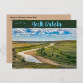 Theodore Roosevelt National Park North Dakota Postkarte (Vorne/Hinten)