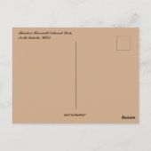 Theodore Roosevelt National Park North Dakota Postkarte (Rückseite)