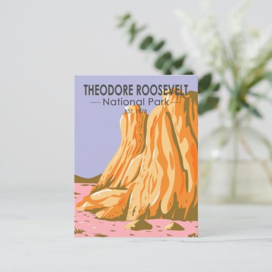 Theodore Roosevelt National Park North Dakota Postkarte (Stehend Vorderseite)