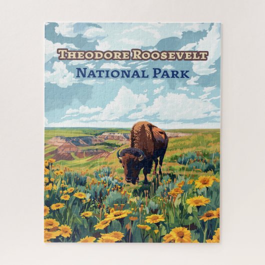 Theodore Roosevelt National Park North Dakota Puzzle (Vertikal)
