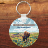 Theodore Roosevelt National Park North Dakota Schlüsselanhänger (Rückseite)