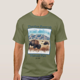 Theodore Roosevelt Nationalpark Bison Souvenir T-Shirt