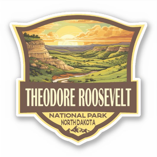Theodore Roosevelt Nationalpark California Aufkleber (Vorderseite)