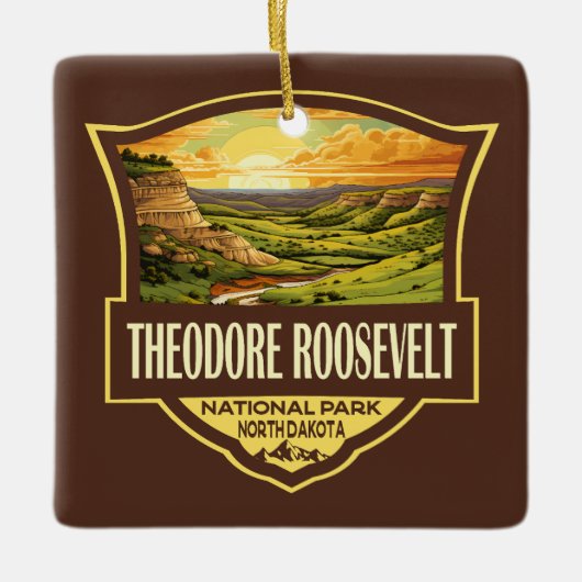 Theodore Roosevelt Nationalpark California Keramikornament (Vorderseite)