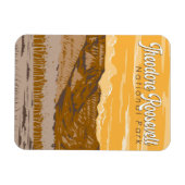 Theodore Roosevelt Nationalpark California Magnet (Horizontal)