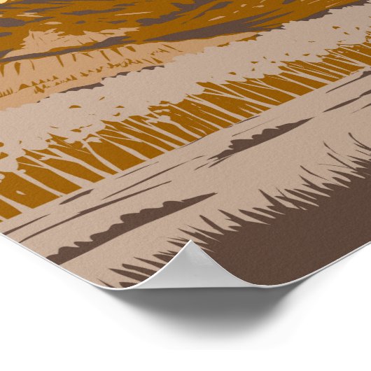 Theodore Roosevelt Nationalpark California Poster (Ecke)