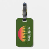 Theodore Roosevelt Nationalpark Gepäckanhänger (Rückseite vertikal)