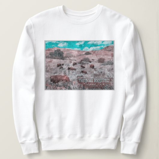 THEODORE ROOSEVELT NATIONALPARK - NORDDAKOTA SWEATSHIRT (Design vorne)