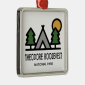 Theodore Roosevelt Nationalpark Ornament Aus Metall (Rechts)