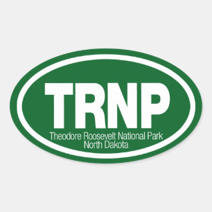 Theodore Roosevelt Nationalpark Ovaler Aufkleber