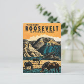 Theodore Roosevelt Nationalpark Postkarte (Stehend Vorderseite)