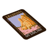 Theodore Roosevelt Nationalpark Retro erschüttert Magnet (Rechte Seite)