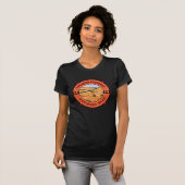 Theodore Roosevelt Nationalpark Retro Kompass T-Shirt (Vorne ganz)