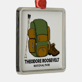 Theodore Roosevelt Nationalpark - Rucksack Ornament Aus Metall (Rechts)