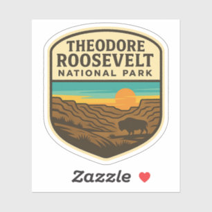 Theodore Roosevelt Nationalpark Souvenir Sticker