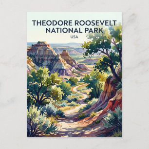 Theodore-Roosevelt-Nationalpark USA Postkarte