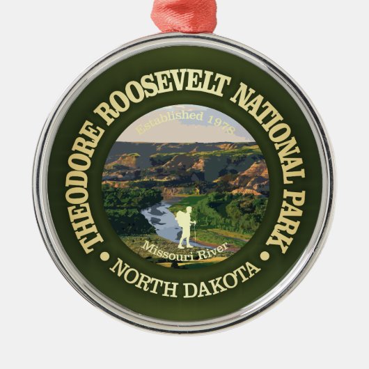 Theodore Roosevelt NP2 Ornament Aus Metall (Vorne)