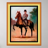 Theodore Roosevelt on Horseback ~ (1858 - 1919) Poster (Vorne)