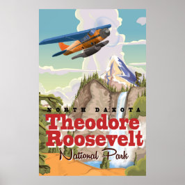Theodore Roosevelt Park Vintage Reiseplakat Poster
