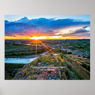 Theodore Roosevelt Park von North Dakota Poster