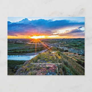 Theodore Roosevelt Park von North Dakota Postkarte