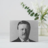 Theodore Roosevelt Portrait Postkarte (Stehend Vorderseite)