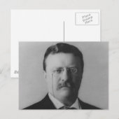 Theodore Roosevelt Portrait Postkarte (Vorne/Hinten)