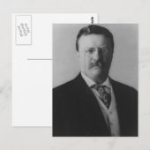 Theodore Roosevelt Portrait Postkarte (Vorne/Hinten)