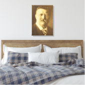 THEODORE ROOSEVELT Portrait von Edward S. Curtis Leinwanddruck (Insitu (Schlafzimmer))