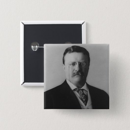 Theodore Roosevelt-Porträt Button (Vorne & Hinten)