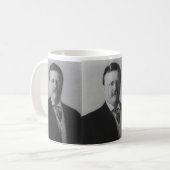 Theodore Roosevelt-Porträt Kaffeetasse (Vorderseite Links)