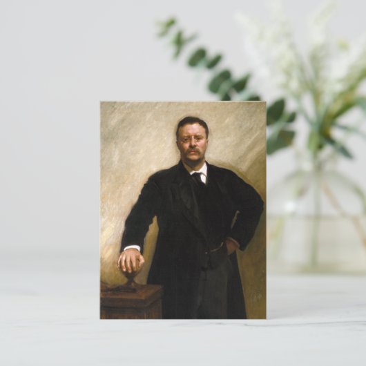 Theodore Roosevelt Postkarte (Stehend Vorderseite)