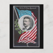 Theodore Roosevelt Postkarte (Vorderseite)