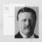 Theodore Roosevelt Postkarte (Vorne/Hinten)
