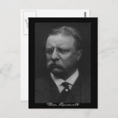 Theodore Roosevelt Postkarte (Vorne/Hinten)