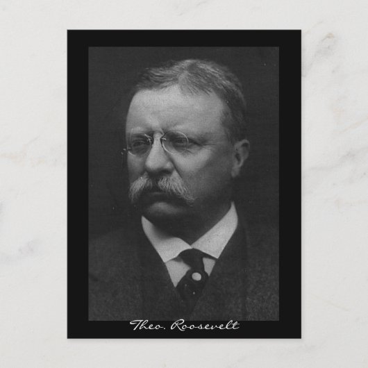 Theodore Roosevelt Postkarte (Vorderseite)