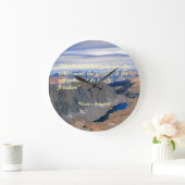 Theodore Roosevelt Quotation Große Wanduhr (Zuhause)