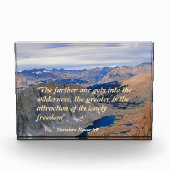 Theodore Roosevelt-Quote Fotoblock (Vorderseite)