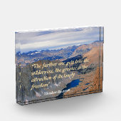 Theodore Roosevelt-Quote Fotoblock (Links)