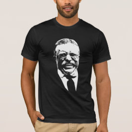 Theodore Roosevelt -- Schwarzweiss T-Shirt