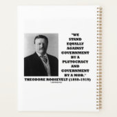 Theodore Roosevelt Stand Government Plutocracy Mob Planer (Rückseite)