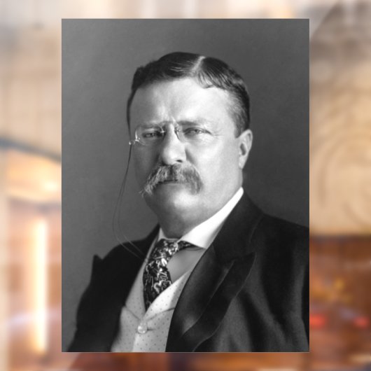 Theodore Roosevelt Teddy Präsident Republikaner Fensteraufkleber (Blatt 2)