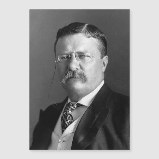 Theodore Roosevelt Teddy Präsident Republikaner Magnetkarte (Vorderseite)