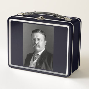 Theodore Roosevelt Teddy Präsident Republikaner Metall Brotdose